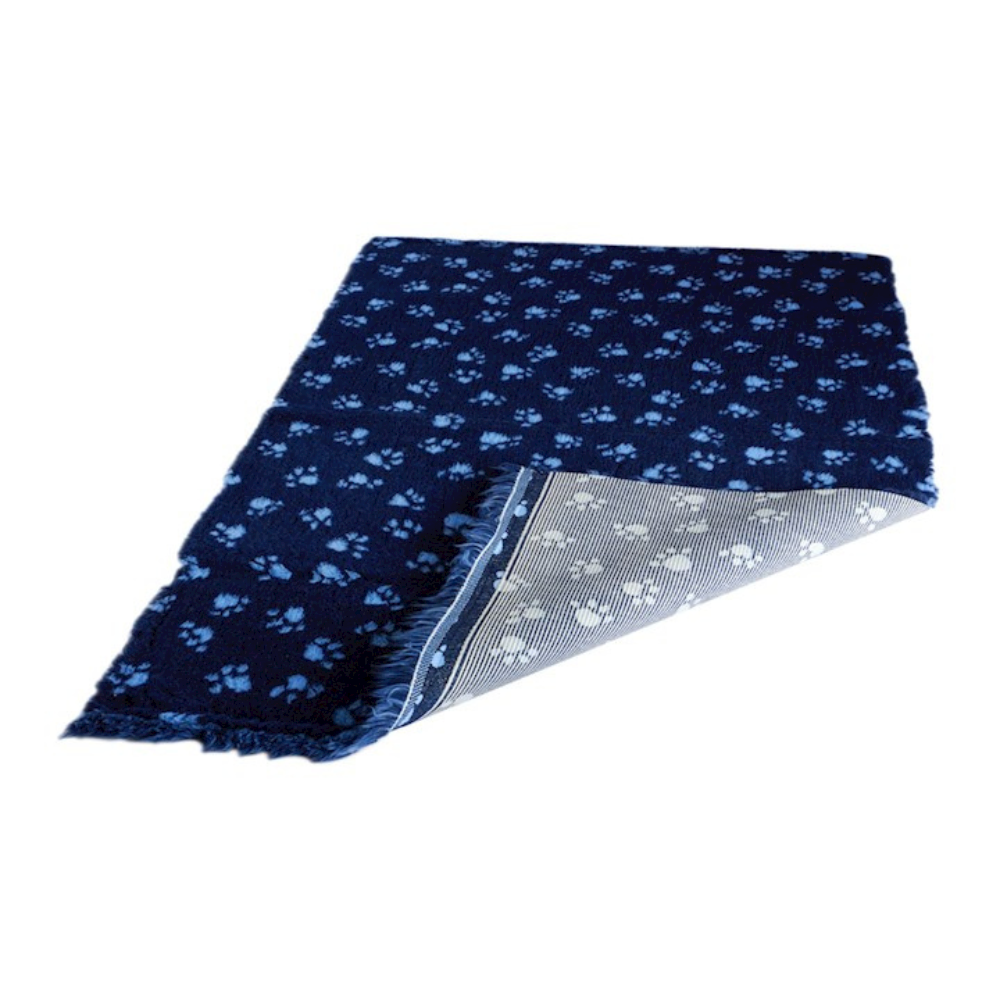 Active Non-Slip Vet Bed Navy Blue Paws