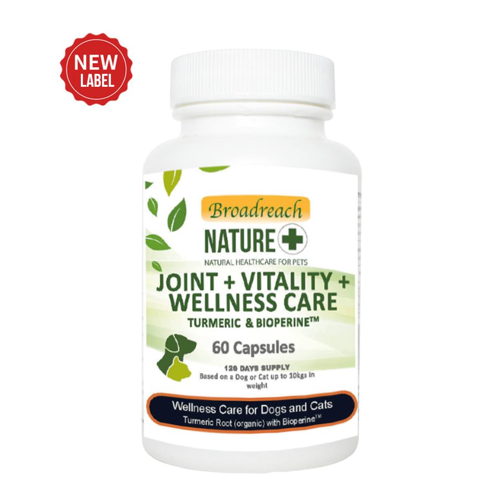 Joint + Vitality + Wellness Care for Dogs, Cats, Puppies & Kittens – 60 sprinkle capsules