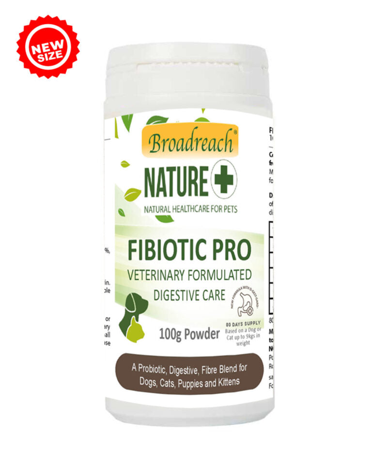 Fibiotic Pro for Dogs, Cats, Puppies, Kittens and other small animals – 100 and 200g powder with 5g scoop