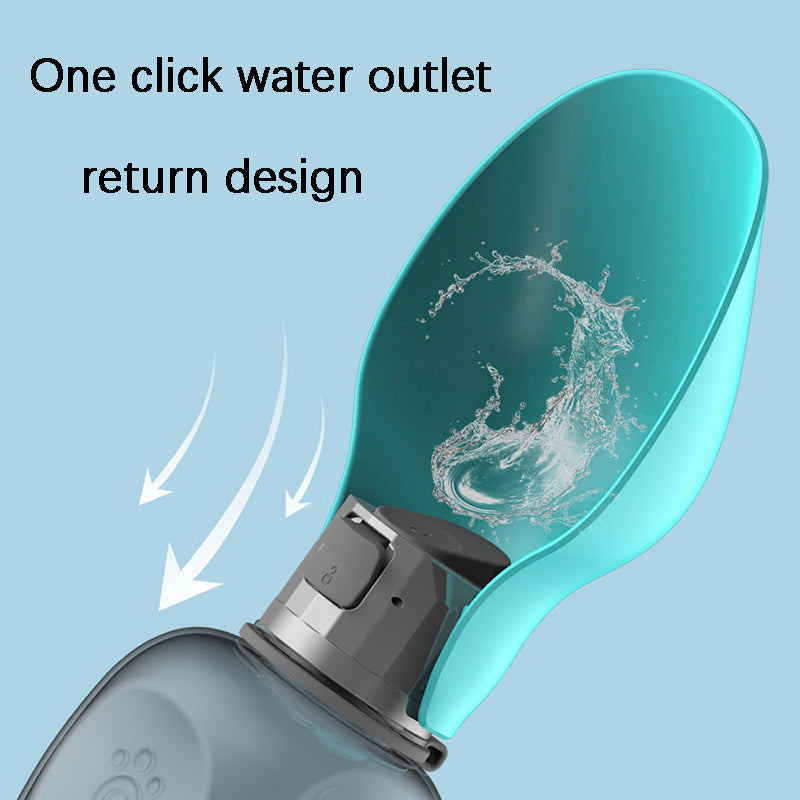 Pet Monty 800ml Dogs Water Bottle Portable High Capacity Leakproof Pet Foldable Drinking Bowl