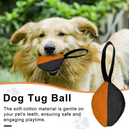 Linen Tug Toy With Pull Tab Durable Interactive Dog Training Tool For Prey Drive Retrieval Agility Development
