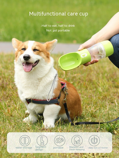 Pet Outdoor Drinking Glass Multifunctional Portable Cup Portable Water Food Cup Dog Drinking Cup