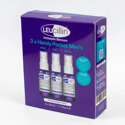 3 Pack Leucillin Antiseptic Spray 30ml
