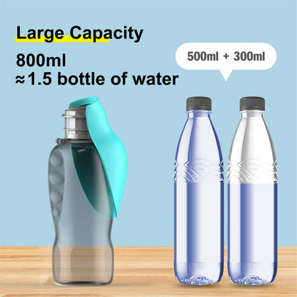 Pet Monty 800ml Dogs Water Bottle Portable High Capacity Leakproof Pet Foldable Drinking Bowl