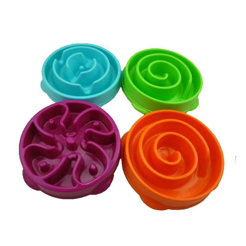 Dog bowl pet slow food bowl