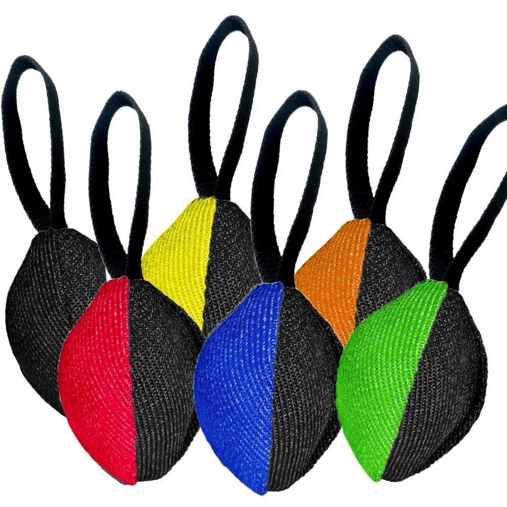 Linen Tug Toy With Pull Tab Durable Interactive Dog Training Tool For Prey Drive Retrieval Agility Development