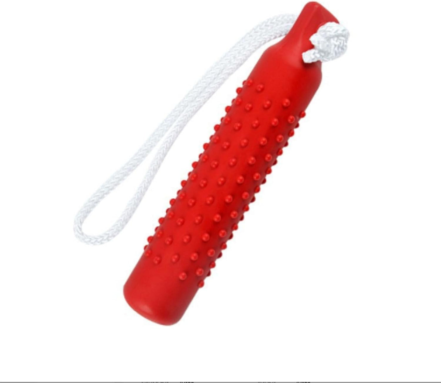 Dog Toy for Destructive Chewers - Durable Floating Chew Stick, Tough Rubber & Waterproof for Swimming, Fetch Training, Bright Red Sink-Free Pool Dog Stick Toys