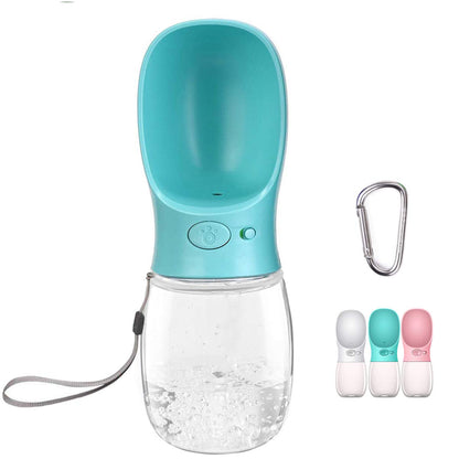 COTOP Portable Dog Water Bottle 350/550ml, Pet Water Dispenser Antibacterial Food Grade Leak Proof Dog Cat Travel Drink Bottle Bowl, Pet Outdoor Drinking Cup Dog Gift (550ml, Blue)