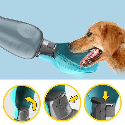 Pet Monty 800ml Dogs Water Bottle Portable High Capacity Leakproof Pet Foldable Drinking Bowl