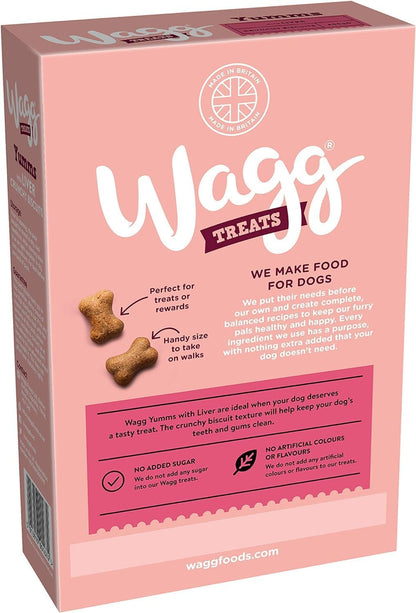 Wagg Yumms Liver Dog Treats 400g (Pack of 5) - Oven Baked