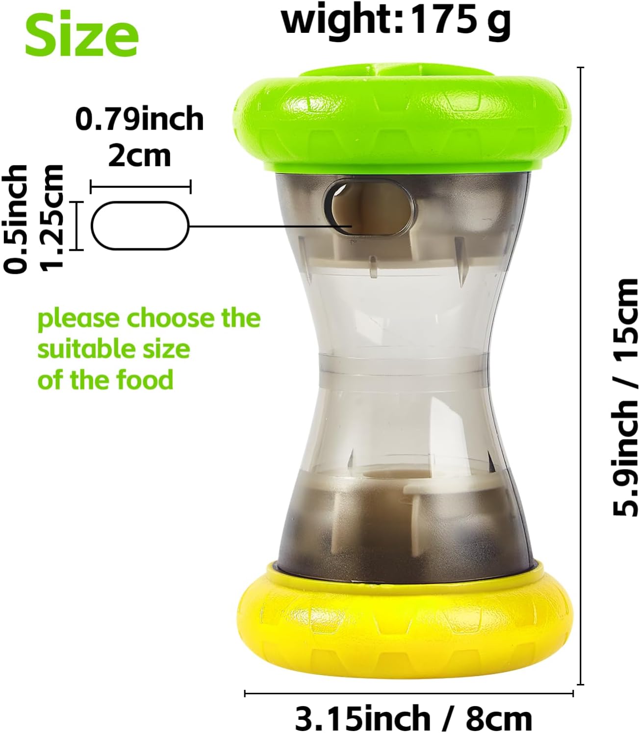 AUSCAT Dog Treat Dispensing Toy, Slow Feeder, Interactive Dog Puzzle Toys for Small and Medium Breeds, Dog Enrichment Toys to Keep Them Busy(Not for Aggressive Chewers) (2PCS)