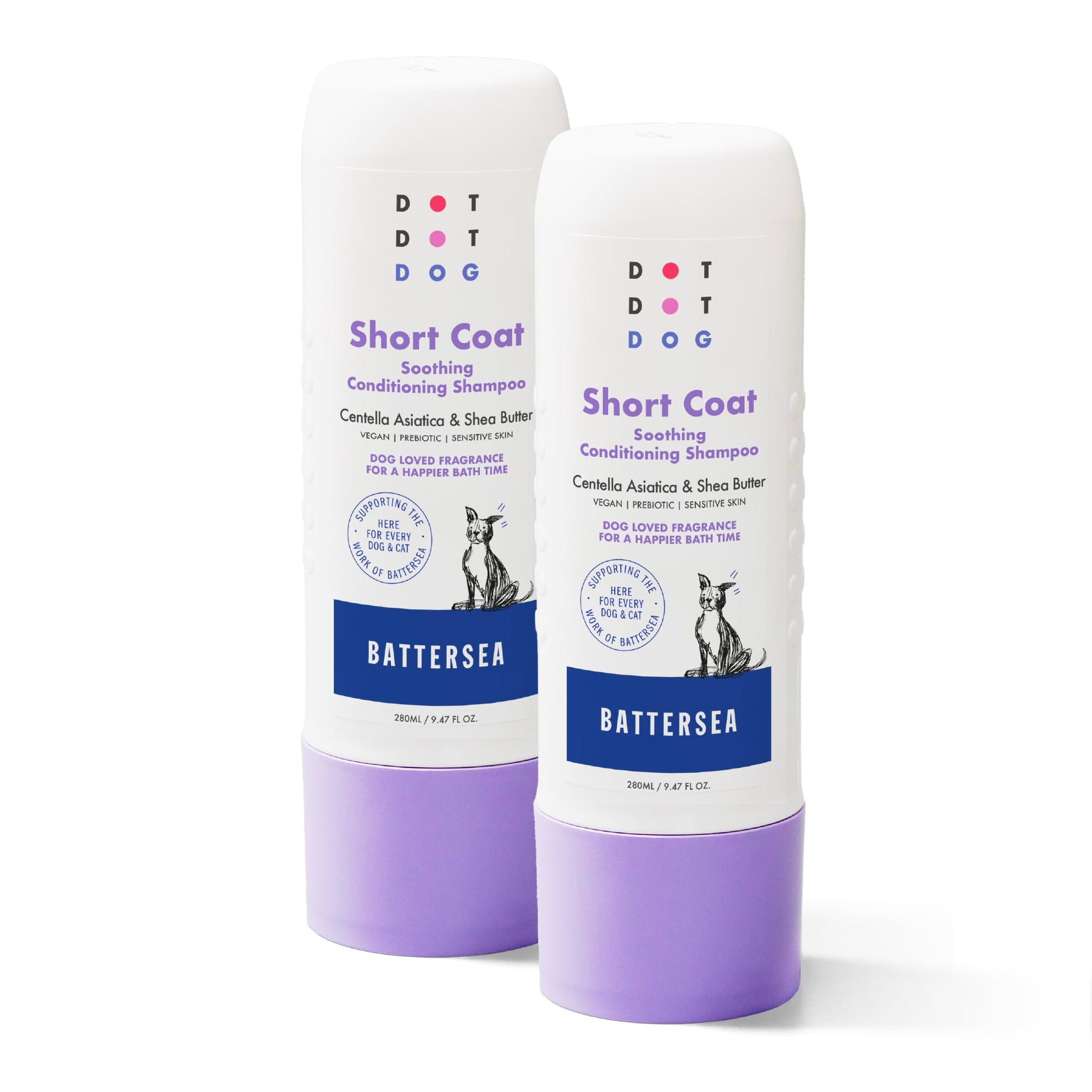 Deshedding Dog Shampoo and Conditioner for Double Coats - Reduces Shedding - Gentle, Hypoallergenic & Vegan, Low-Irritation Fragrance Dog Shampoo Sensitive Skin & Itchy Skin - Soft & Shiny Fur - 280ml