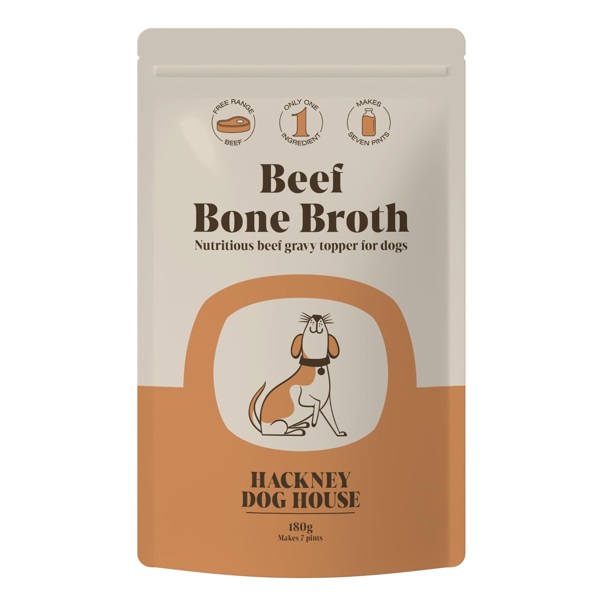 Chicken Bone Broth for Dogs & Cats | Create Delicious Bone Broth Gravy | Dog Food Topper for Picky Eaters | Each Pack Makes 9 Pints | Hackney Dog House