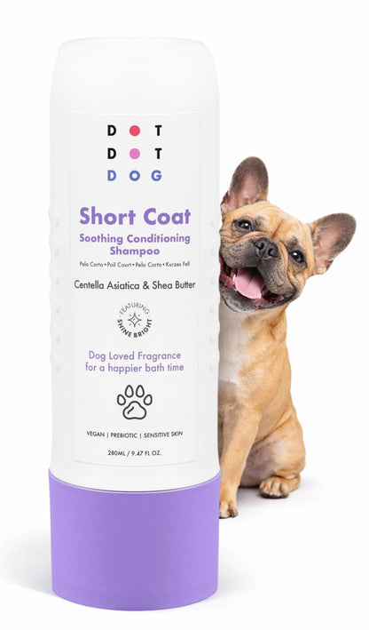 Deshedding Dog Shampoo and Conditioner for Double Coats - Reduces Shedding - Gentle, Hypoallergenic & Vegan, Low-Irritation Fragrance Dog Shampoo Sensitive Skin & Itchy Skin - Soft & Shiny Fur - 280ml