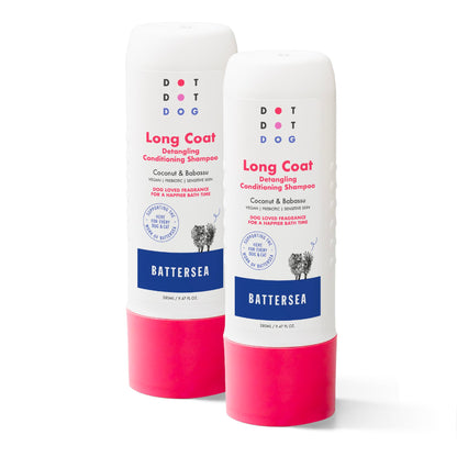 Deshedding Dog Shampoo and Conditioner for Double Coats - Reduces Shedding - Gentle, Hypoallergenic & Vegan, Low-Irritation Fragrance Dog Shampoo Sensitive Skin & Itchy Skin - Soft & Shiny Fur - 280ml