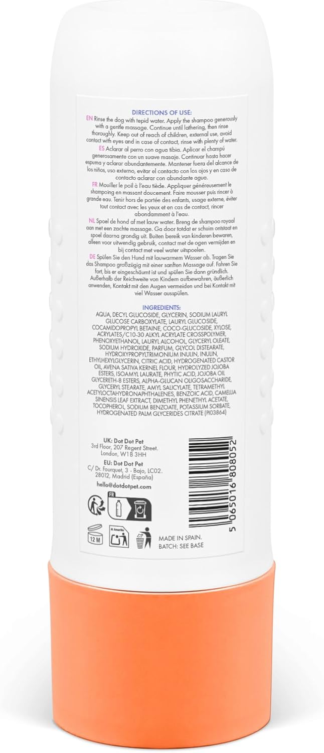 Deshedding Dog Shampoo and Conditioner for Double Coats - Reduces Shedding - Gentle, Hypoallergenic & Vegan, Low-Irritation Fragrance Dog Shampoo Sensitive Skin & Itchy Skin - Soft & Shiny Fur - 280ml