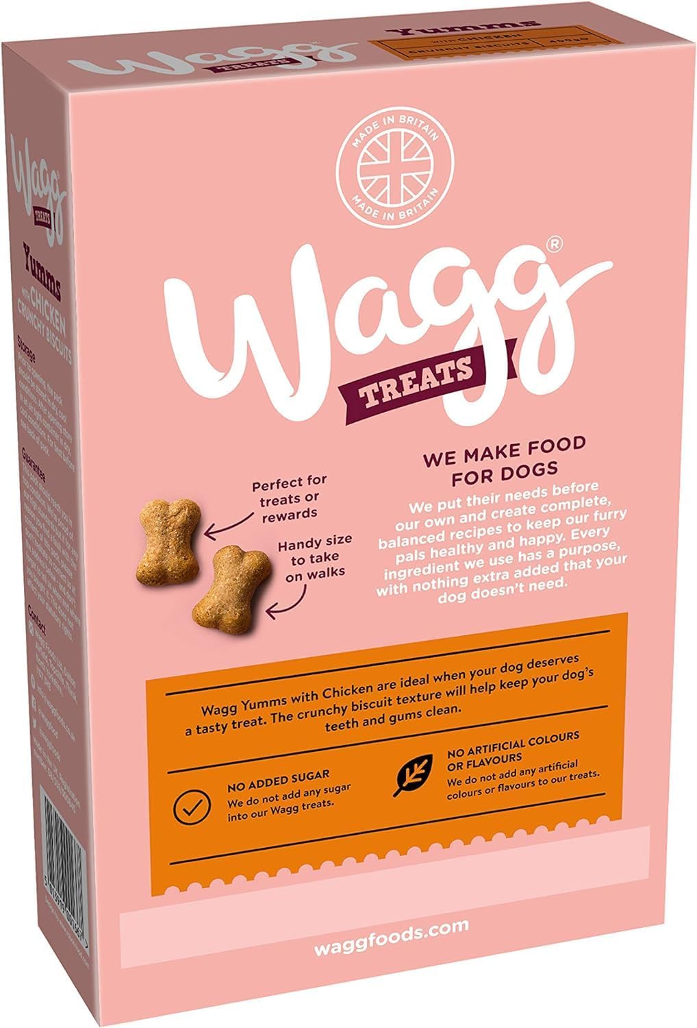Wagg Yumms Chicken Dog Treats 400g (Pack of 5) - Oven Baked