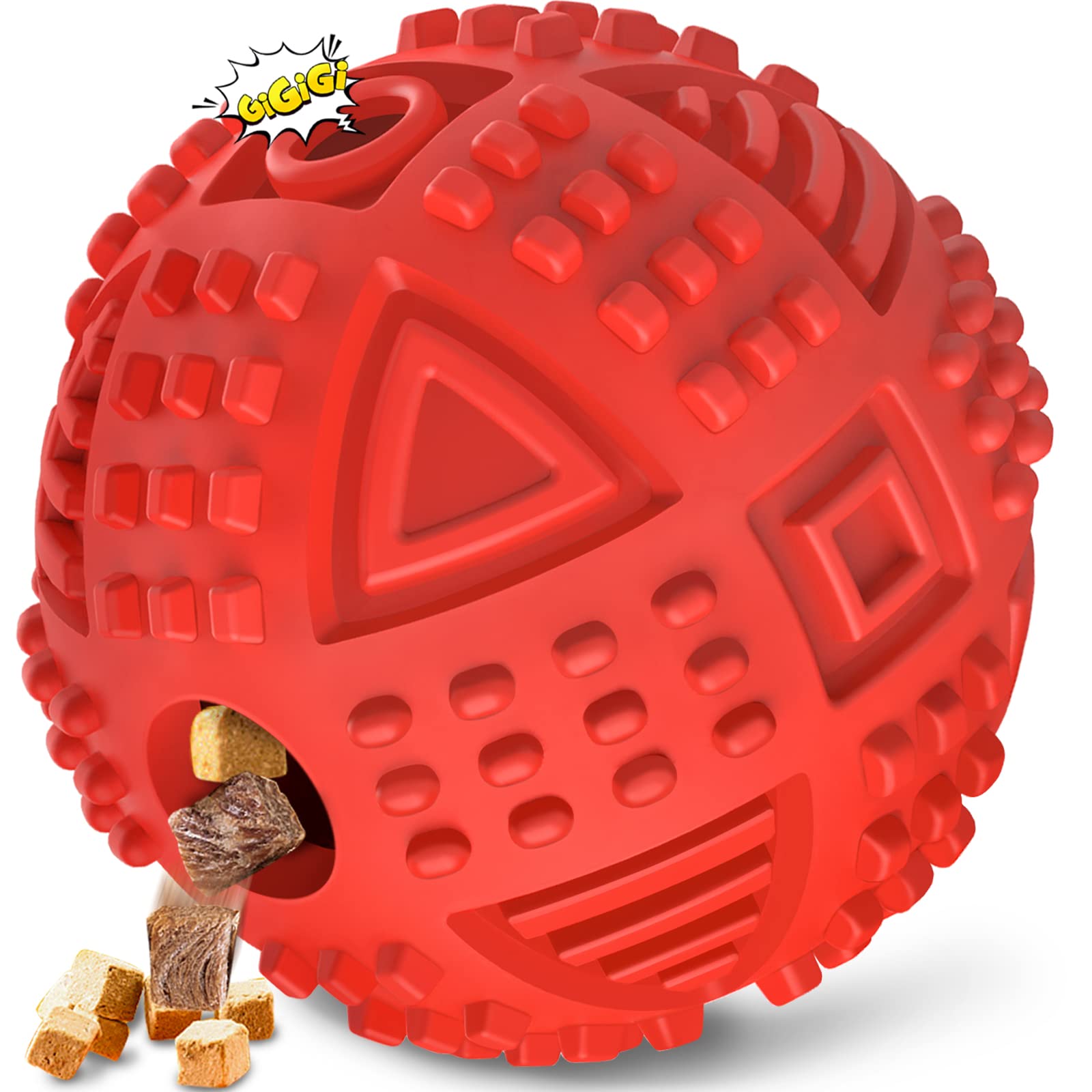 LEGEND SANDY Dog Toys for Aggressive Chewers Large Breed, Durable Dog Bones Squeaky Chew Toy, Nearly Indestructible Dog Toys for Large, Tough Natural Rubber Puppy Chew for Medium Teeth Cleaning