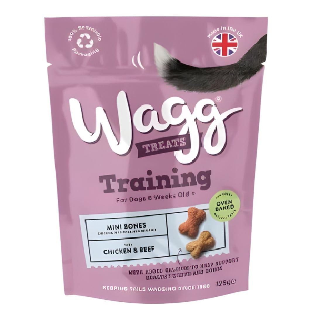 Wagg Sensitive Meaty Bites Lamb & Rice Dog Treats 125g (Pack of 7) - Oven Baked