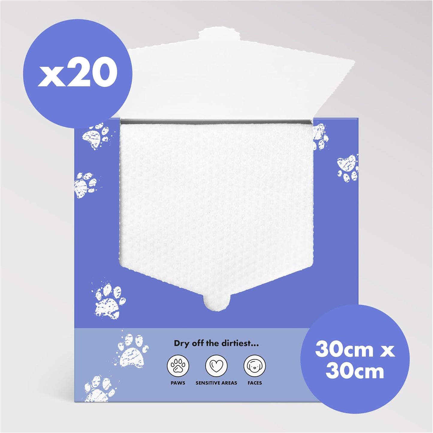 Eco Mini Dog Towels for Drying Dogs (10 Pack) - Natural Fibre, Super-Absorbent Small Dog Drying Towels, Plastic-Free & Skin-Kind - Dog Cleaning Wipes Ideal for Mud, Wet Dogs & Bath Time