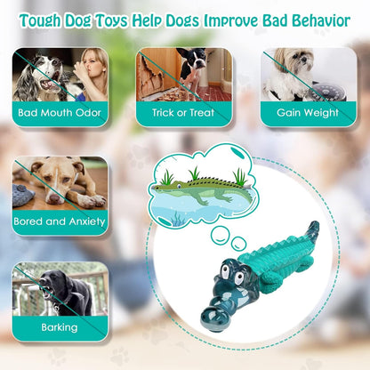 Aleath Large Dog Chew Toys: Dogs Toy for Large Medium Breed - Alomst Indestructible Toys for Aggressive Chewers - Tough Dog Toys for Training/Teeth Cleaning/Boredom Relief