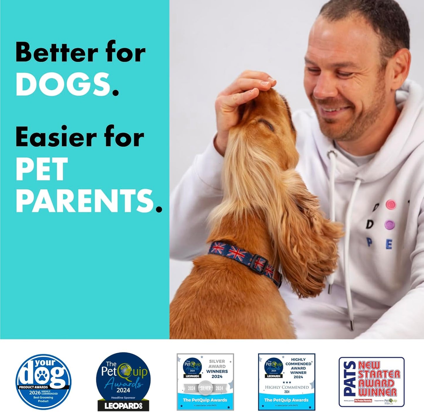 Deshedding Dog Shampoo and Conditioner for Double Coats - Reduces Shedding - Gentle, Hypoallergenic & Vegan, Low-Irritation Fragrance Dog Shampoo Sensitive Skin & Itchy Skin - Soft & Shiny Fur - 280ml