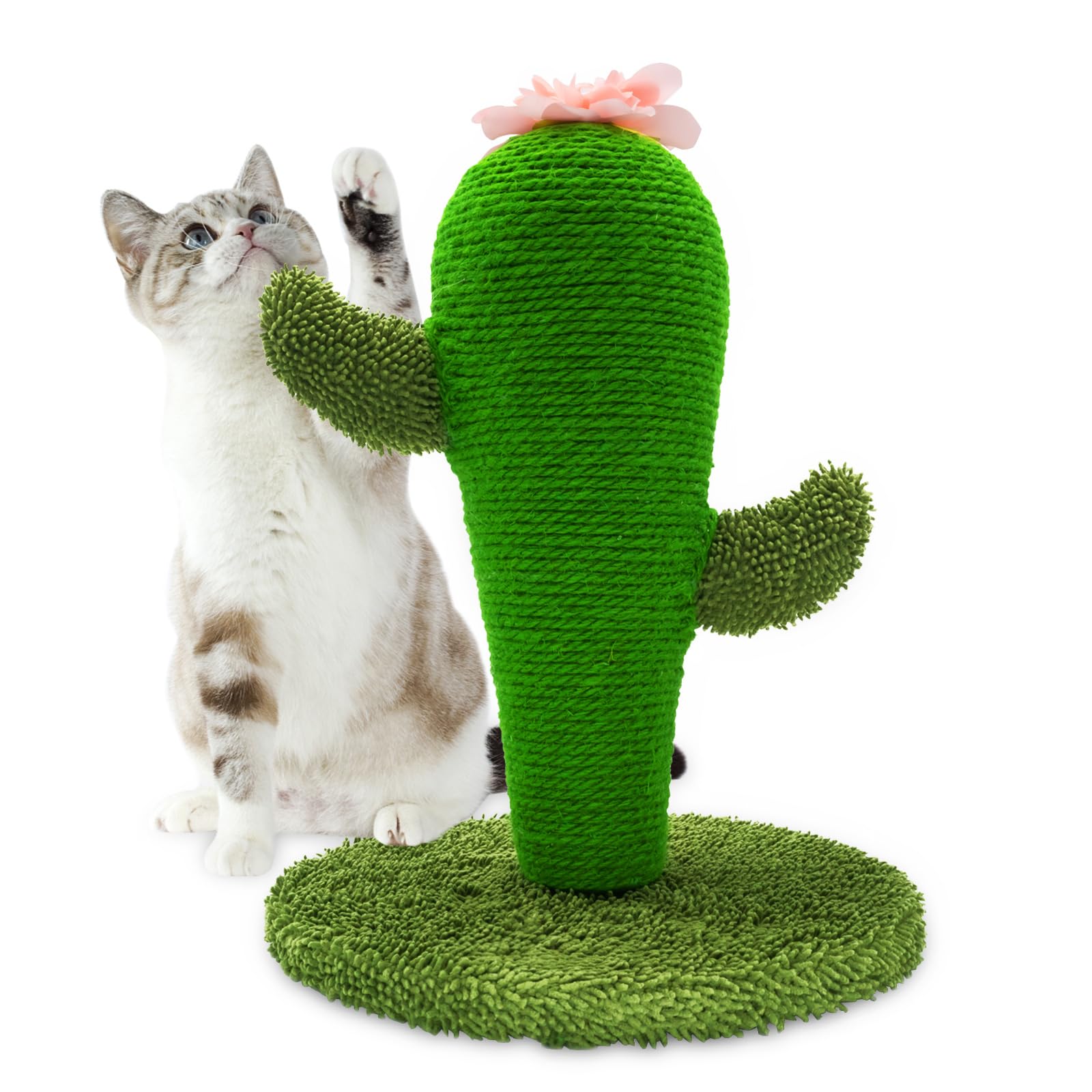 AUSCAT Cat Scratching Post, Cute Carrot Scratching Post, Nature Sisal Cat Scratcher for Indoor Cats and Kittens