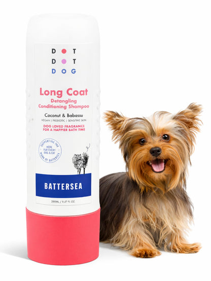 Deshedding Dog Shampoo and Conditioner for Double Coats - Reduces Shedding - Gentle, Hypoallergenic & Vegan, Low-Irritation Fragrance Dog Shampoo Sensitive Skin & Itchy Skin - Soft & Shiny Fur - 280ml