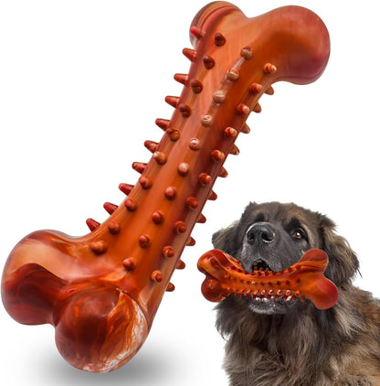 Dog Chew Toys, Indestructible Dog Toys for Aggressive Chewers, Tough Rubber Bone Teething Toy Birthday Gifts for Small Medium Large Dogs