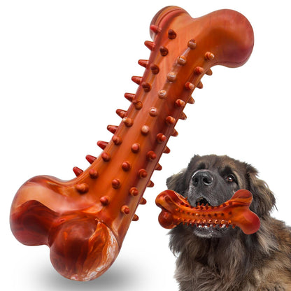 Dog Toys Indestructible Dog Toy Tough Squeaky Dogs Chew Toys, Rubber Toys for Training Teeth Cleaning Playing and Chewing for Medium Breeds