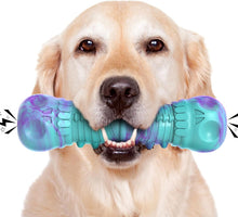 HETOO Dog Chew Toys Indestructible Dog Toys for Large Medium Breed Durable Rubber Squeaky Toy for Aggressive Chewers Tough Strong Bone Outdoor Interactive Dog Toys Birthday Gifts Purple