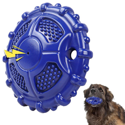 Dog Toys Indestructible Dog Toy Tough Squeaky Dogs Chew Toys, Rubber Toys for Training Teeth Cleaning Playing and Chewing for Medium Breeds