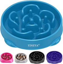 YINEYA 4 Cups Slow Feeder Dog Bowls Large Breed, Anti-Choking Pet Supplies, Maze Dog Food Bowl, Puzzle FeederThat Slow Down Eating