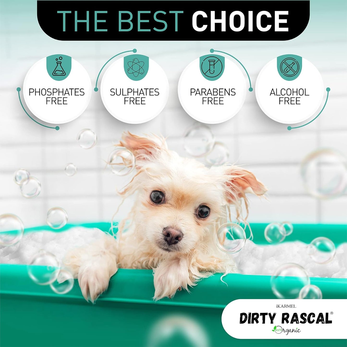 Dog Shampoo For Smelly Dogs Puppy Shampoo W/Aloe & Avocado Dog Shampoo Sensitive Skin 500ml Professional Hair Treatment Bath Grooming Natural Wash Odor Remover