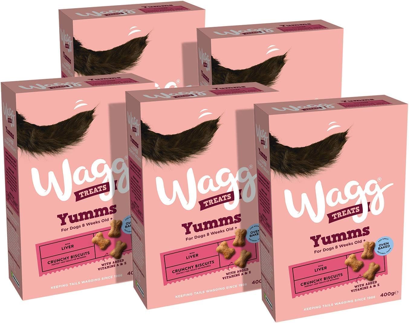 Wagg Yumms Liver Dog Treats 400g (Pack of 5) - Oven Baked