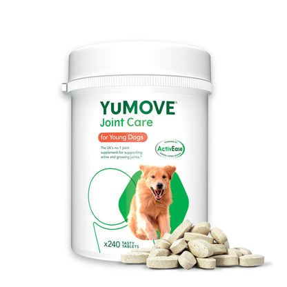 YuMOVE Young and Active Dog | Joint Supplement for Dogs to Support Active and Growing Joints Aged Under 6 | 60 Tablets Clear