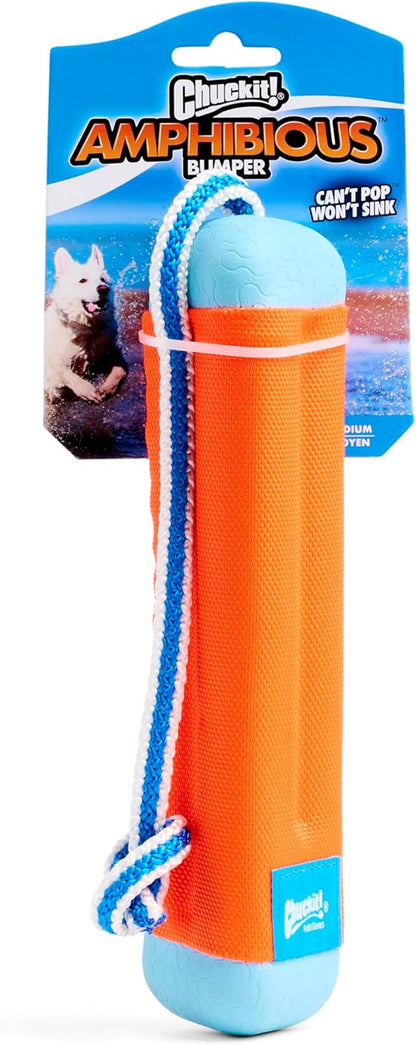 Chuckit! Amphibious Bumper Dog Toy – Water-Friendly Dog Toy for Interactive Play, 23cm (Pack of 1)