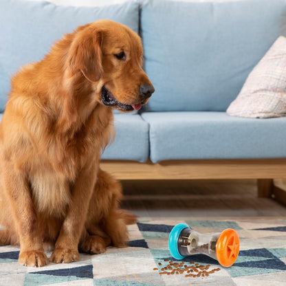 AUSCAT Dog Treat Dispensing Toy, Slow Feeder, Interactive Dog Puzzle Toys for Small and Medium Breeds, Dog Enrichment Toys to Keep Them Busy(Not for Aggressive Chewers) (2PCS)