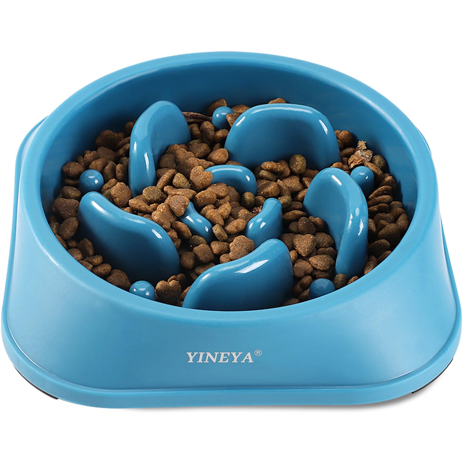 YINEYA 4 Cups Slow Feeder Dog Bowls Large Breed, Anti-Choking Pet Supplies, Maze Dog Food Bowl, Puzzle FeederThat Slow Down Eating