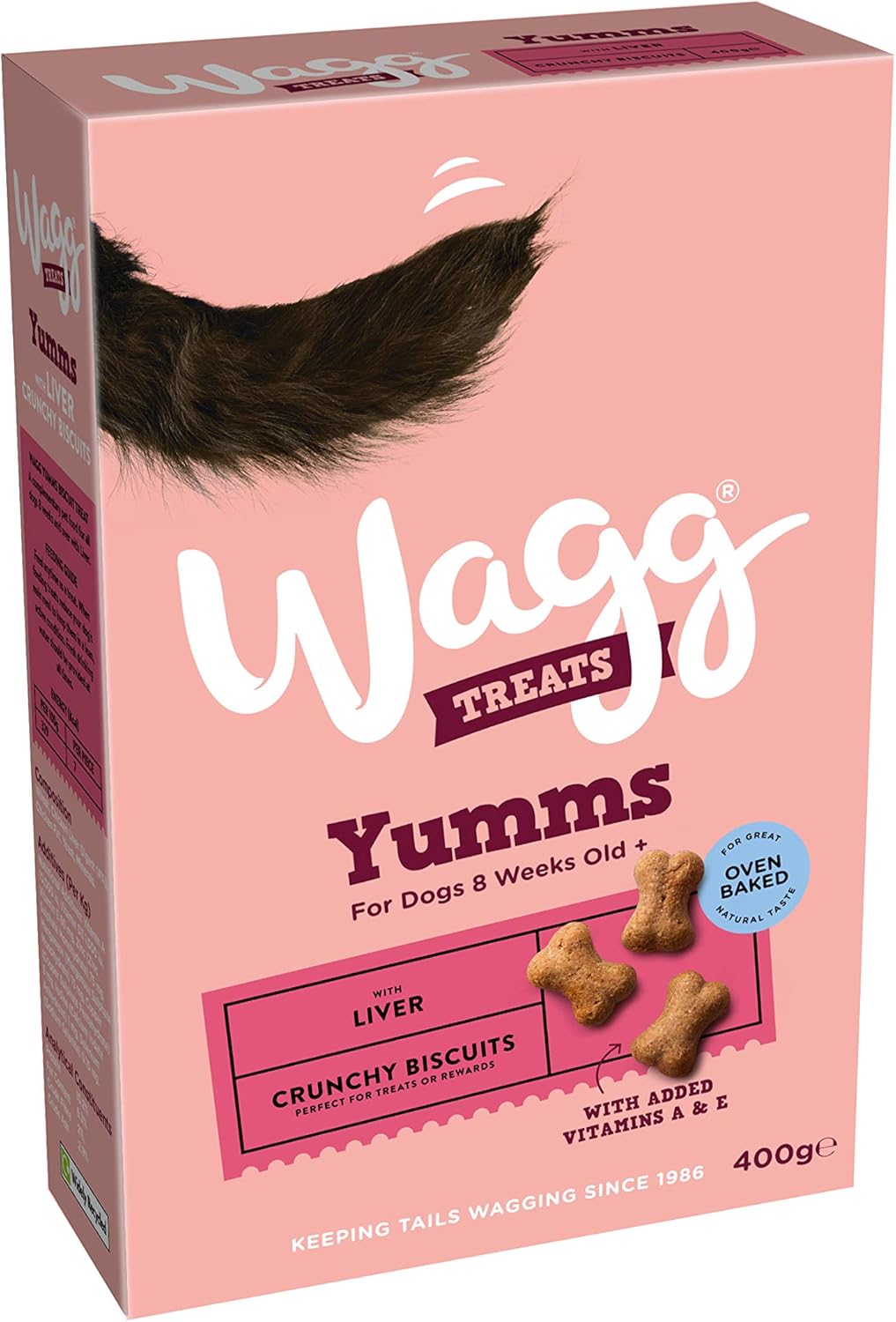 Wagg Yumms Liver Dog Treats 400g (Pack of 5) - Oven Baked