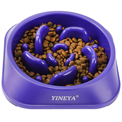 YINEYA 4 Cups Slow Feeder Dog Bowls Large Breed, Anti-Choking Pet Supplies, Maze Dog Food Bowl, Puzzle FeederThat Slow Down Eating