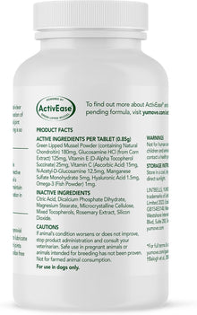 YuMOVE Young and Active Dog | Joint Supplement for Dogs to Support Active and Growing Joints Aged Under 6 | 60 Tablets Clear