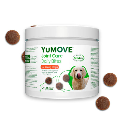 YuMOVE Young and Active Dog | Joint Supplement for Dogs to Support Active and Growing Joints Aged Under 6 | 60 Tablets Clear