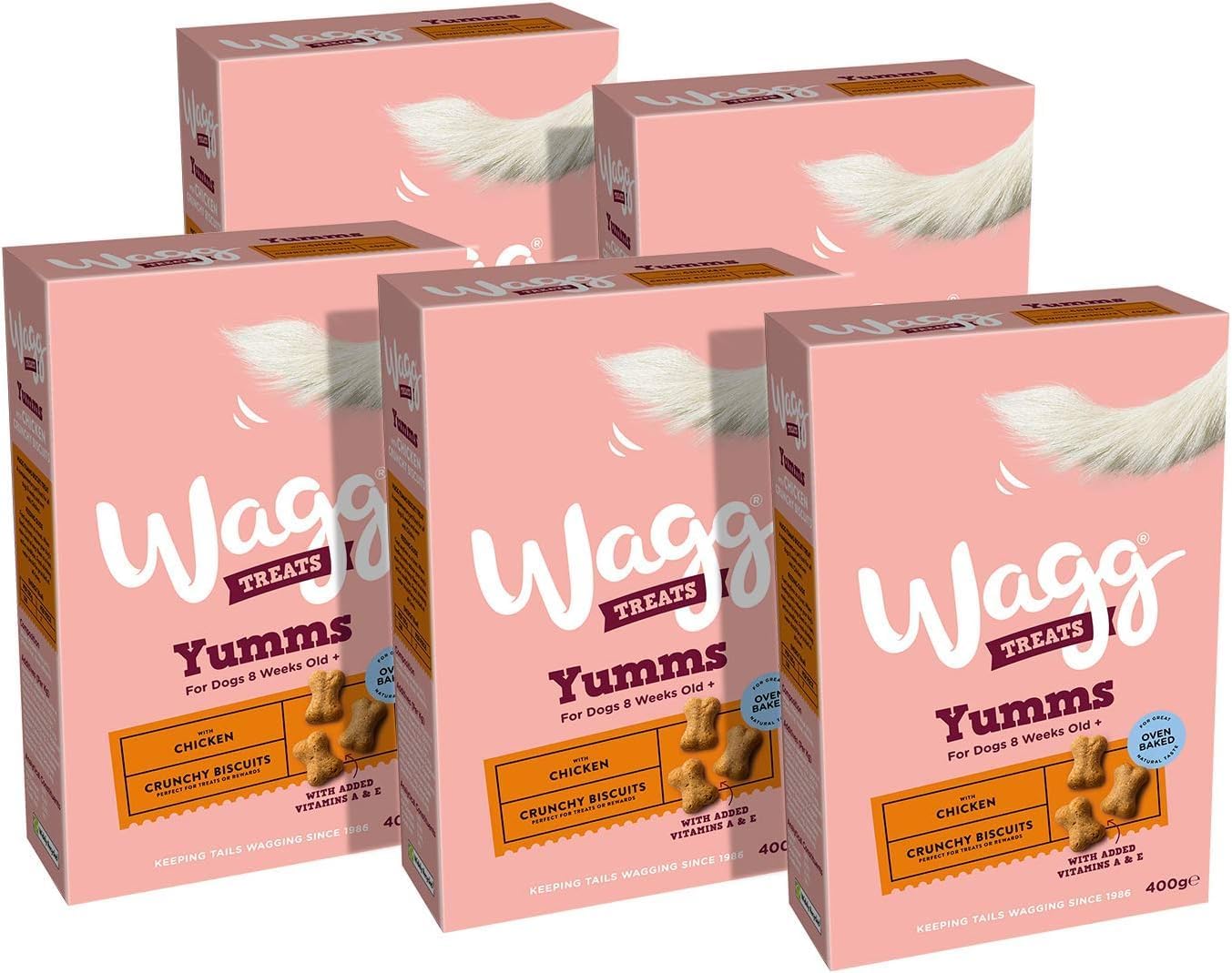 Wagg Yumms Chicken Dog Treats 400g (Pack of 5) - Oven Baked