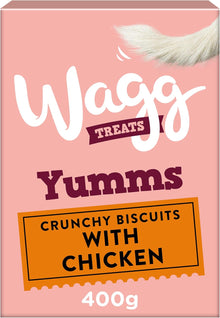 Wagg Yumms Chicken Dog Treats 400g (Pack of 5) - Oven Baked