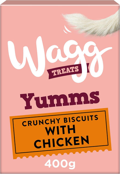 Wagg Yumms Chicken Dog Treats 400g (Pack of 5) - Oven Baked