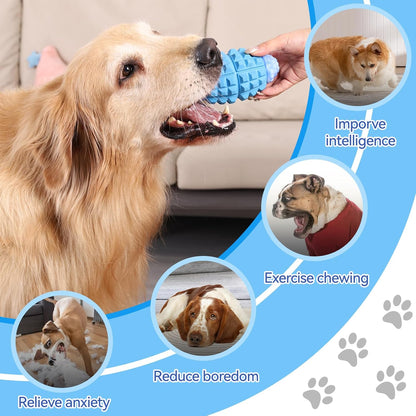 YINEYA Tough Dog Toys for Aggressive Chewers - Large Breed, Indestructible & Durable, Squeaky Dog Ball