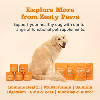 Zesty Paws Hip & Joint Salmon Oil For Cats & Dogs | Supports Mobility, Joint, Muscle, Cognitive & Cellular Health | Contains Salmon, Krill, Flaxseed Oils, Vitamin E | Daily Use | 250ml