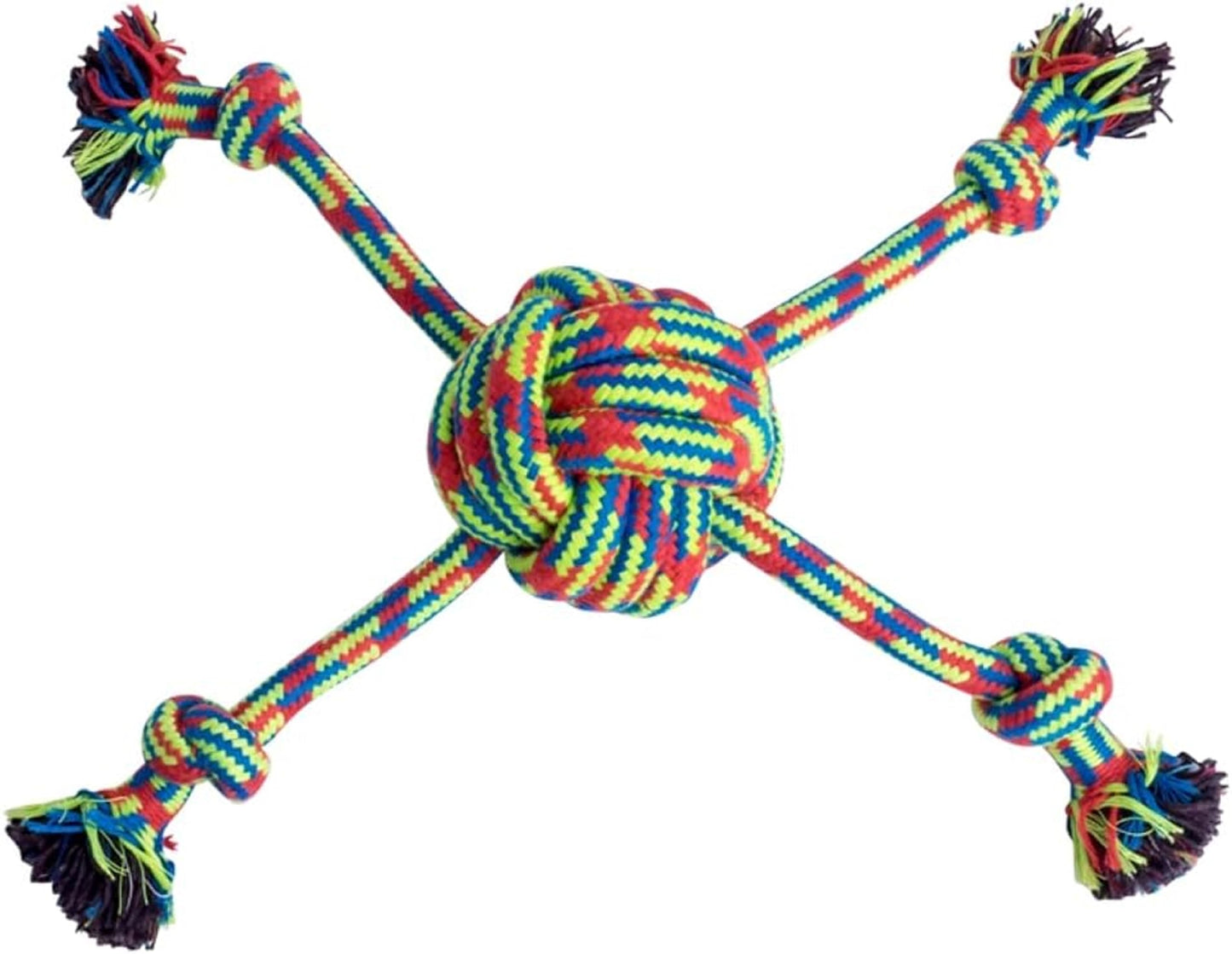Petface Toyz Woven Knotted Rope Bone Dog Toy