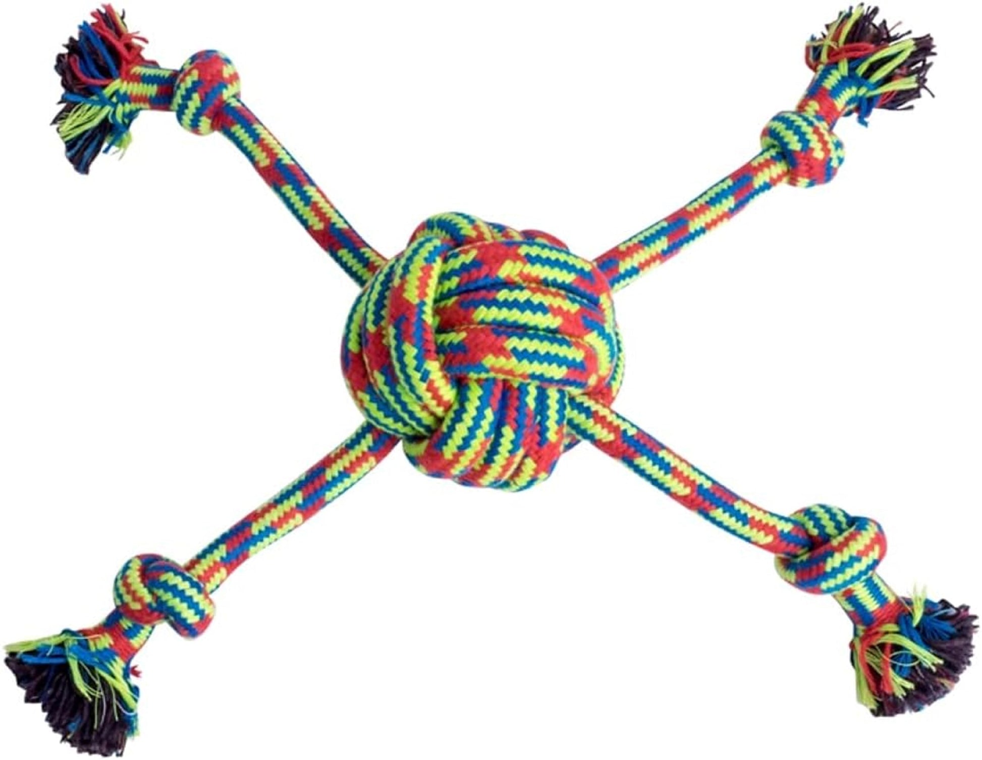 Petface Toyz Woven Knotted Rope Bone Dog Toy